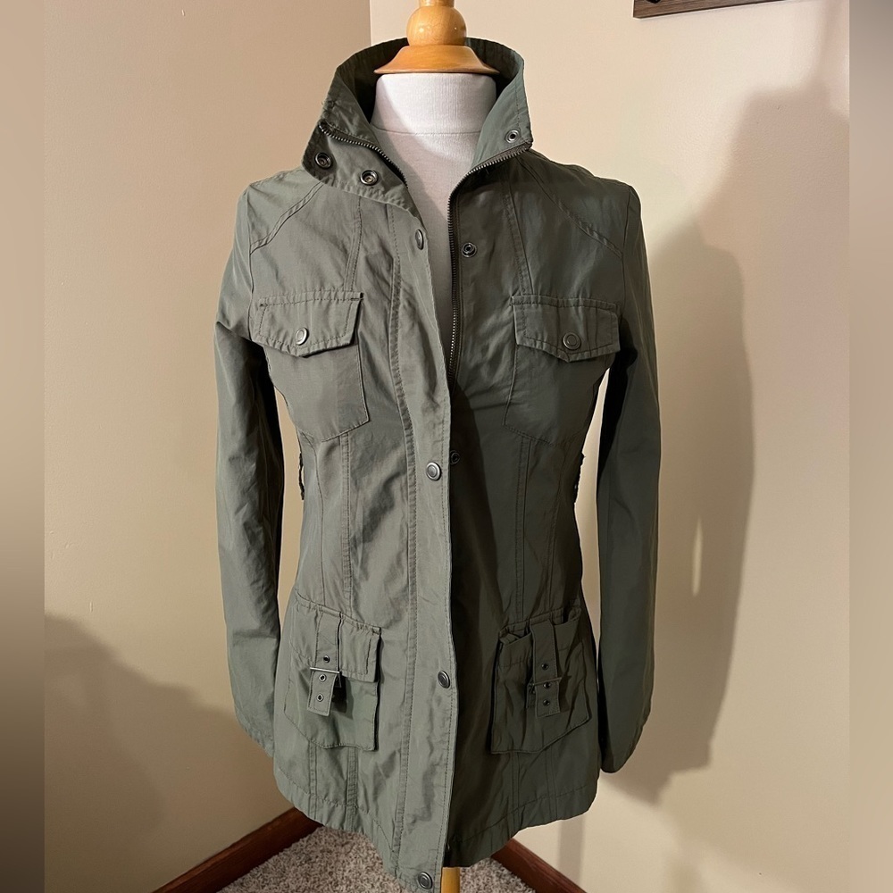 Merona Army Green Military Utility Jacket Sz XS